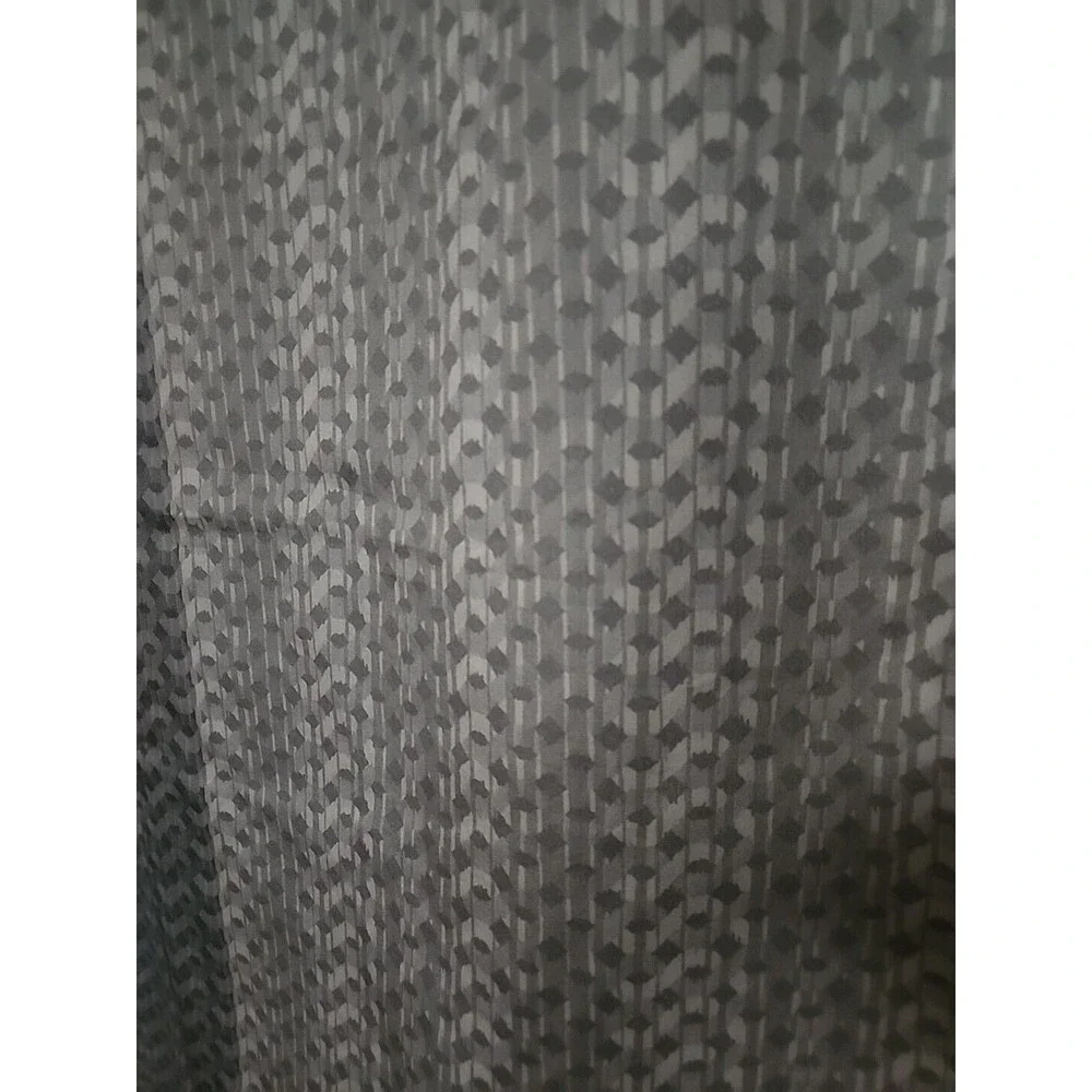 Hotel Collection King Size Geometric Design Gray White Pillow Case Zip Closure